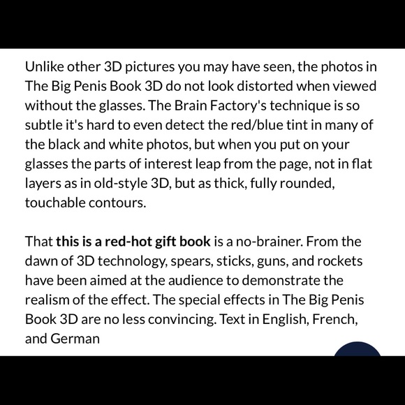RARE The Big Penis Book 3D - Picture 3 of 16